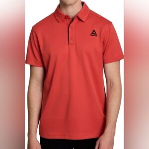 Reebok Men's Performance Polo Shirt.     Size Small.   Baked Apple.  NWT